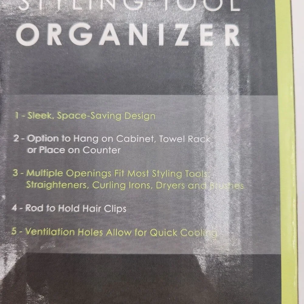 Conair Styling Tool Organizer STH1 Over Cabinet Hang or Free Stand New in Box